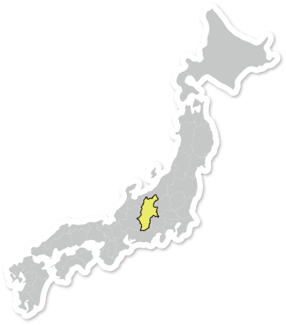 日本地図の長野県の位置